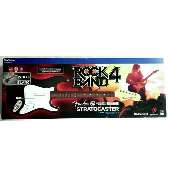 Rock band 4, white , Fender Stratocaster wireless guitar for PlayStation 4 - Picture 2 of 11